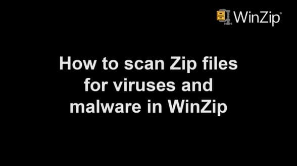 How to scan Zip files for viruses and malware