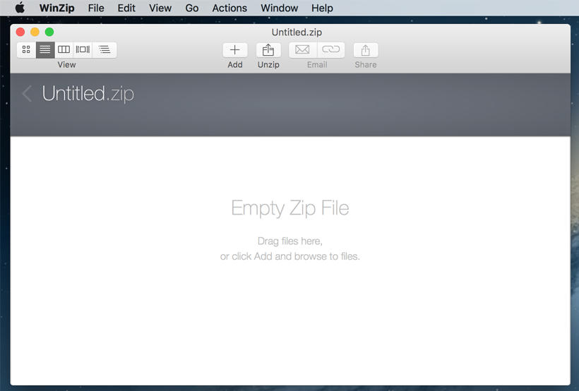 old version of winzip for mac