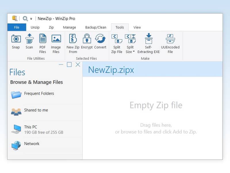 ファイルを容易に Zip 圧縮 保護 共有 管理 Winzip Winzip